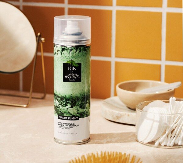 Chamberlain Coffee partners with IGK to launch a limited-edition Matcha Dry Shampoo