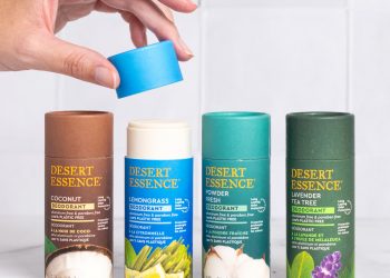 Desert Essence introduces breakthrough plastic- and aluminum-free deodorants
