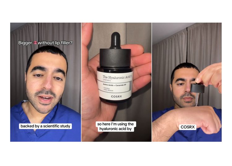 Two step plump lips beauty hack revealed by dermatologist on TikTok