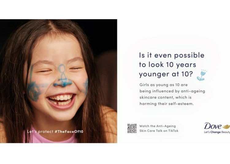 Dove, together with its community, unite voices to protect girls’ self-esteem from anti-ageing skincare pressures