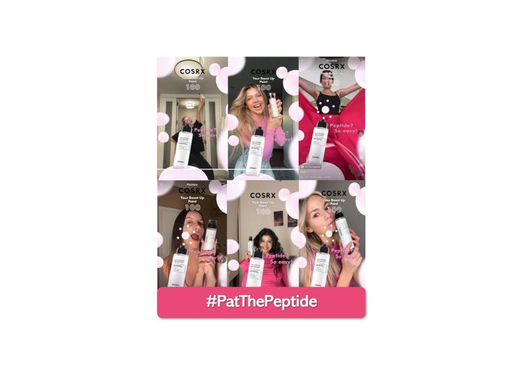 COSRX ignites TikTok with #PatThePeptide Challenge Campaign
