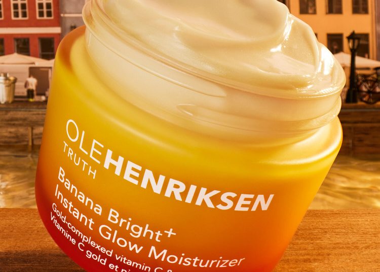 Scandinavian Skincare with a Warm Golden Glow, this is one-step makeup prep with clinical brightening