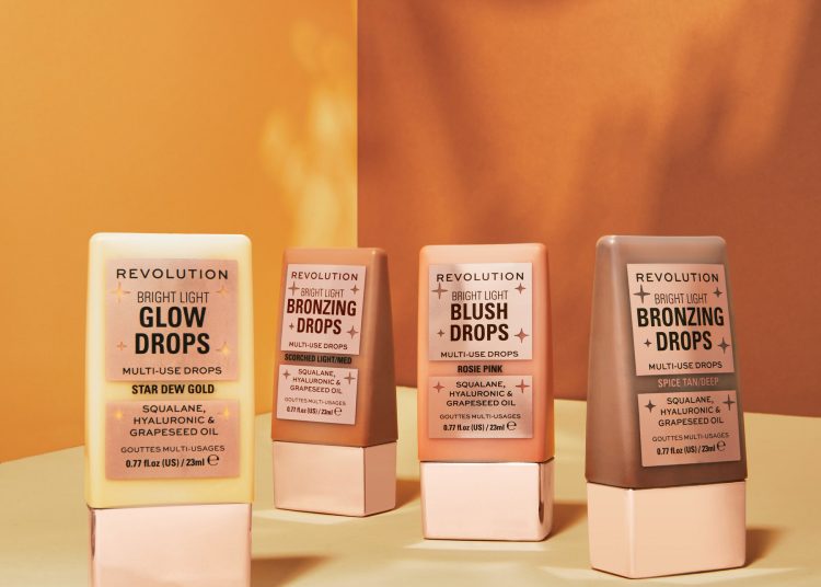 Makeup Revolution launches bright light bronzing drops, an instant drop of radiance for sun-kissed skin in seconds