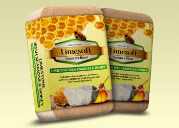 Limesoft unveils the World’s first limestone blend series Irish Seamoss & Honey Soap