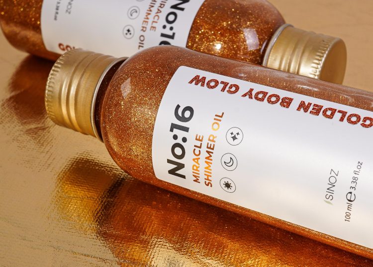 Sinoz Shimmer Miraculous Hair and Body Care Oil makes summer evenings sparkle